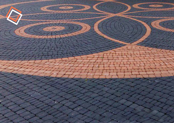 Ландшафтный дизайн и тротуарная плитка «Ракушка» - фотографии плитки